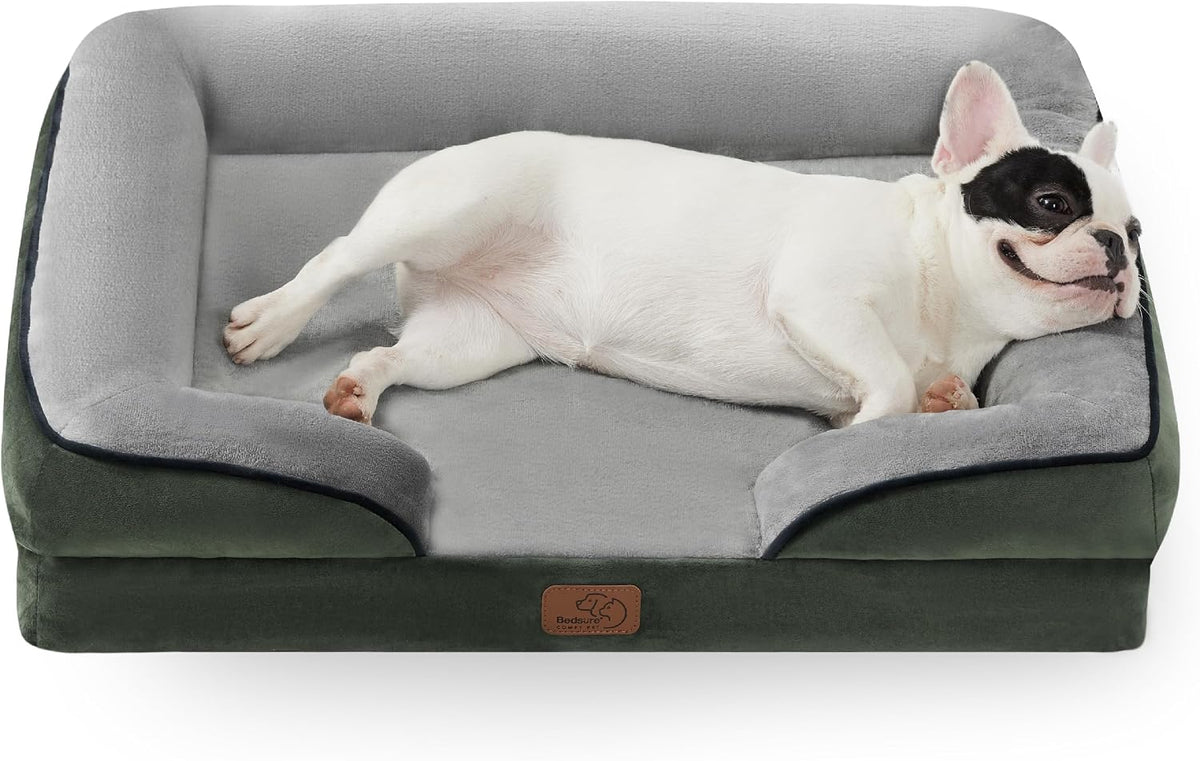 Bedsure Orthopedic Dog Bed Medium Washable Original Design, 28" Grey