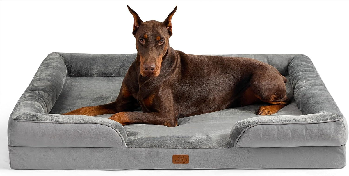 Bedsure Orthopedic Dog Bed Medium Washable Original Design, 28" Grey