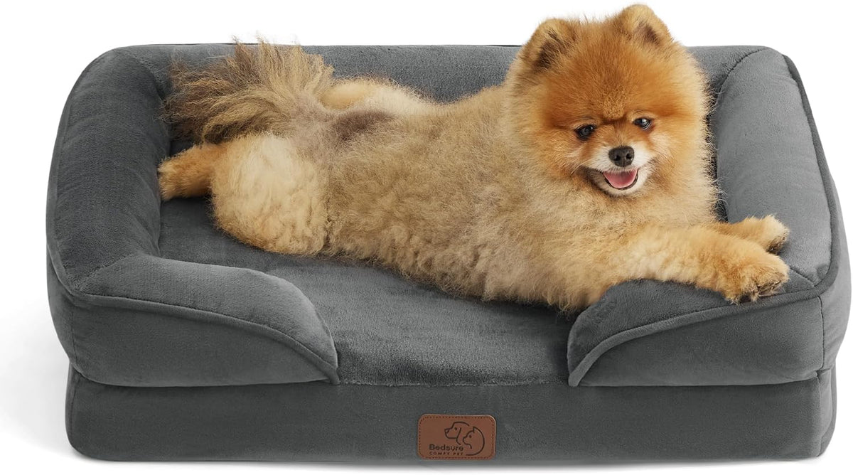 Bedsure Orthopedic Dog Bed Medium Washable Original Design, 28" Grey