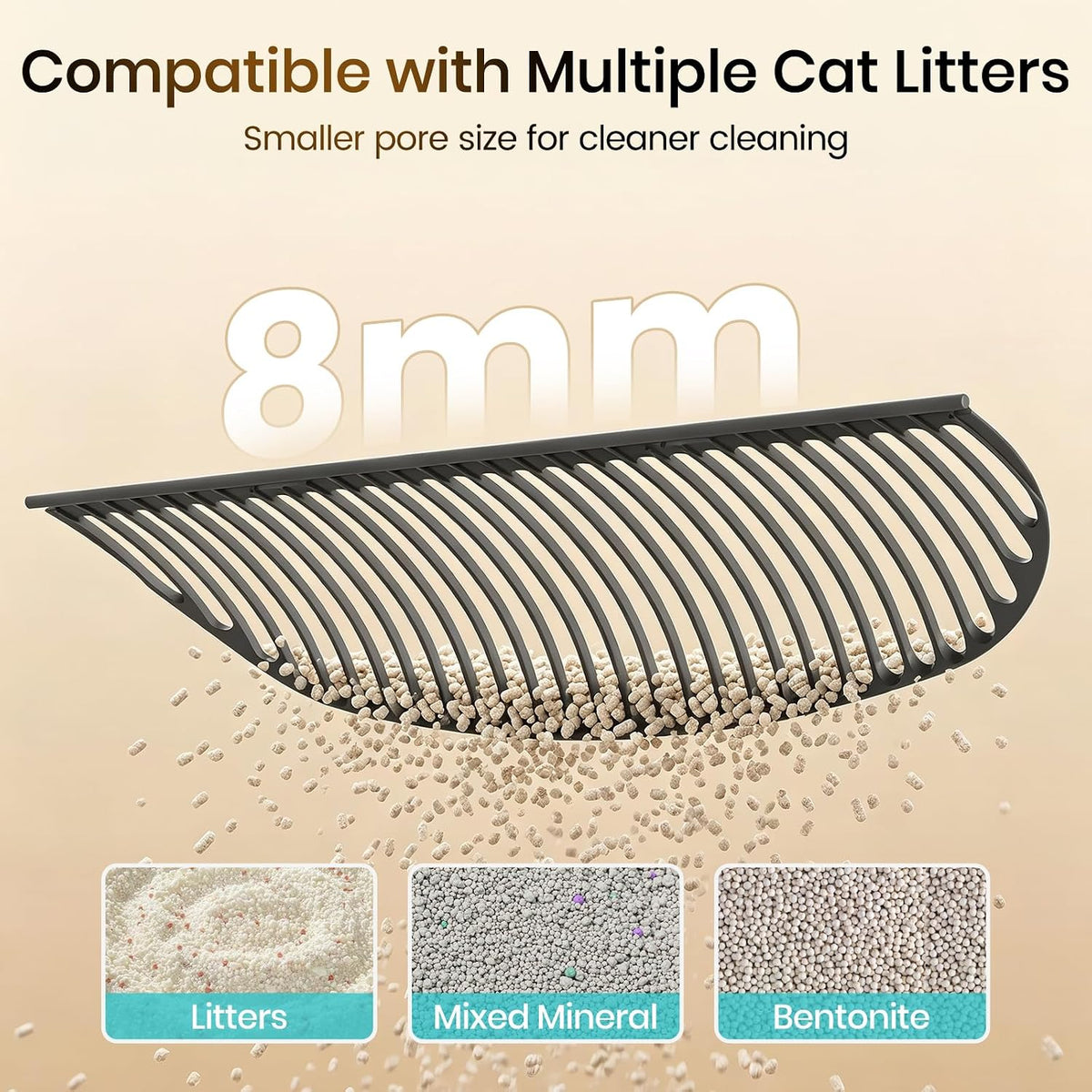 Invengo Automatic Self-Cleaning Cat Litter Box, Open Top Design with Safety Sensors and Anti-Pinch Protection, Smart Automatic Litter Box for Small & Medium Cats and Multi-Cat Homes, Charcoal Grey