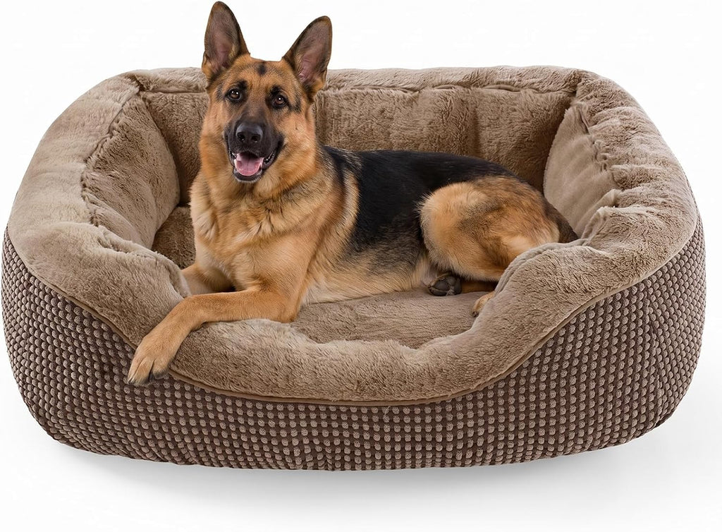 Small Dog Bed for Small Dogs, Cat Beds for Indoor Cats Washable, Orthopedic Dog Bed, Warming Soft Calming Sleeping Puppy Bed Durable Pet Bed with Anti-Slip Bottom S(20"x19"x6")