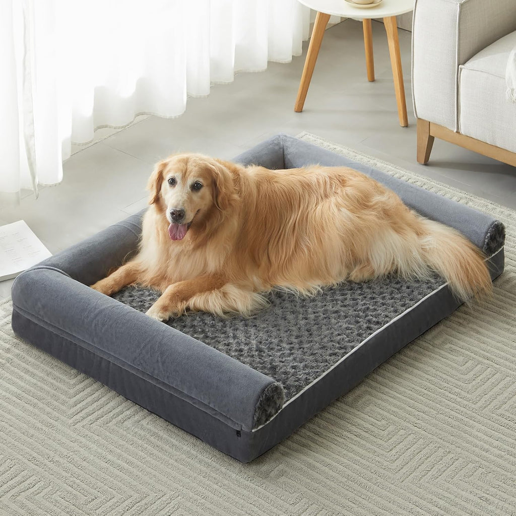 Orthopedic Washable Large Dog Bed for Senior Dog Comfy Sleep