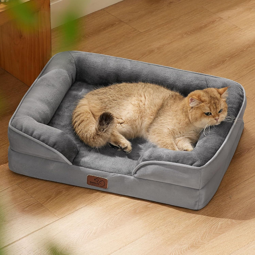 Bedsure Orthopedic Dog Bed Medium Washable Original Design, 28" Grey